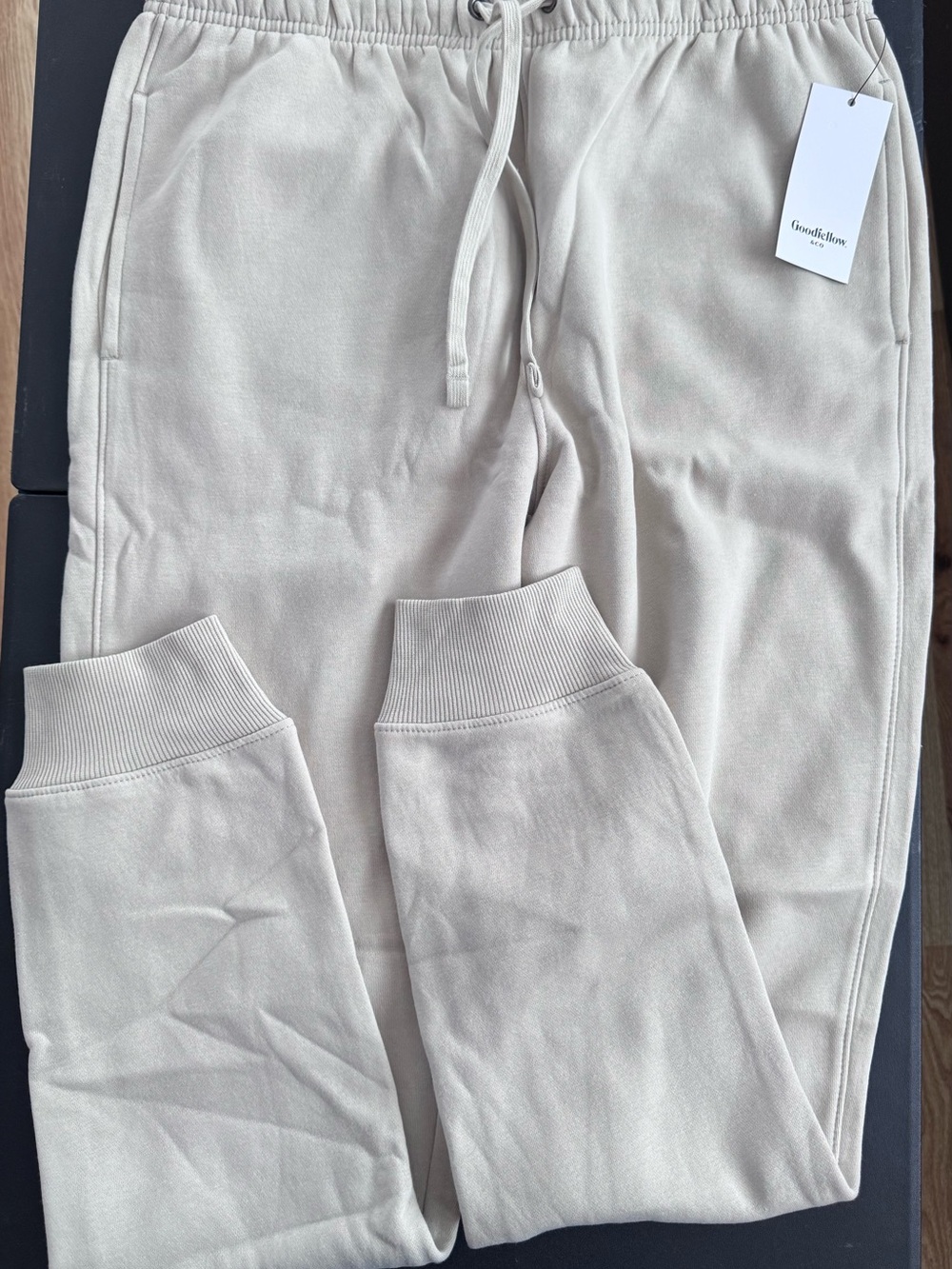 Good Fellow Cream Drawstring Sweat Joggers